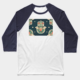 Buddhist Lotus Hand Baseball T-Shirt